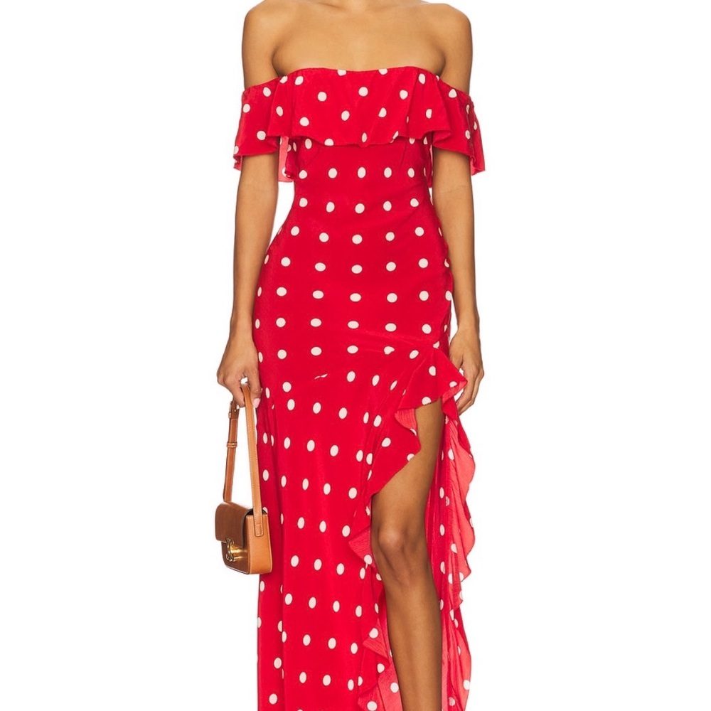 Deanna Gown in Cherry Red Dress